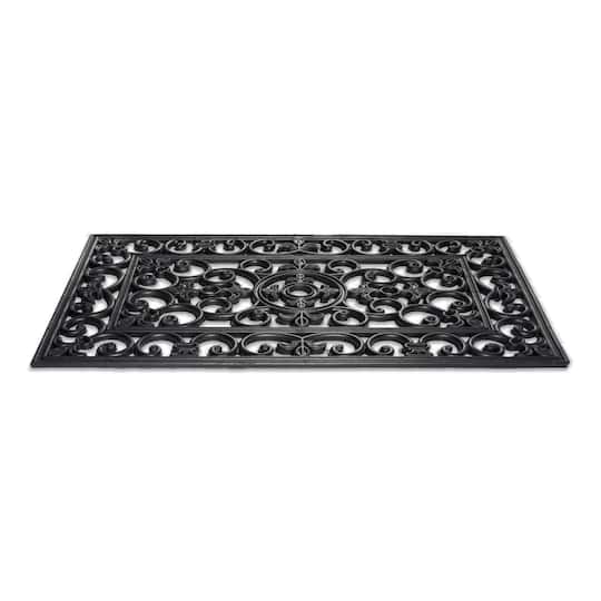 DII® J&M Wrought Iron Rubber Doormat